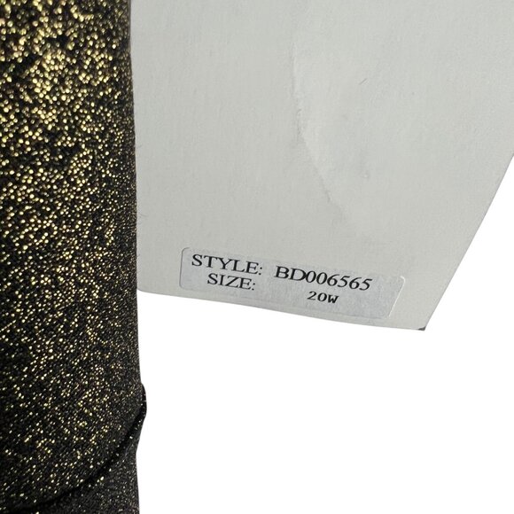 NWT Bettie Page Queen of Pinups Retro Fit and Flare Dress in Burnished Gold 20W - Picture 5 of 11